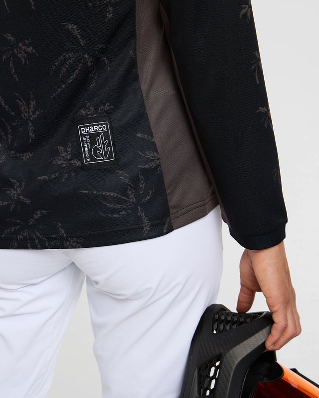 Womens Gravity Jersey | Leopard Palm