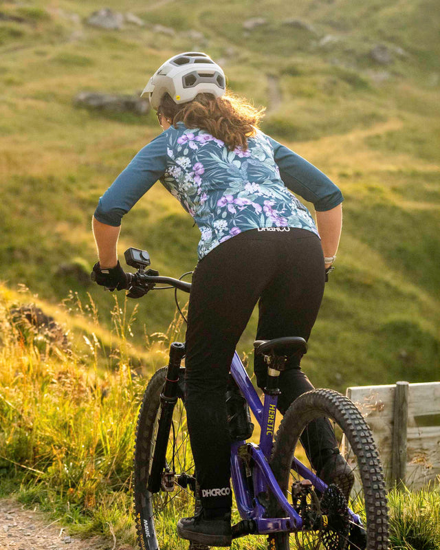 Womens 3/4 Sleeve Jersey | Wild Orchid