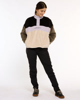 Womens Sherpa Half Zip Fleece | Triple Scoop