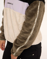 Womens Sherpa Half Zip Fleece | Triple Scoop